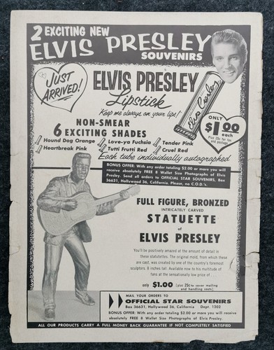 Vintage original 1958 elvis - vintage,