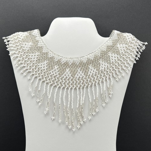 Collana collare perline semi - collare,