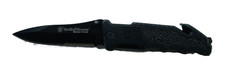 Coltello tattico Smith & Wesson Border Guard SWBG1S nero lama singola