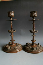 ANTICI CANDELABRI IN BRONZO