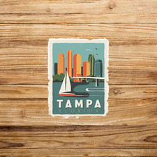 Vintage Tampa Florida Skyline
