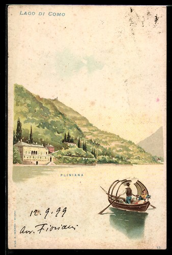 Litografia lago como - litografia,