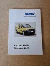 Fiat Auto Veicoli Commerciali Listino Italia Novembre 2000