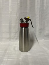 iSi North America Gourmet Frusta Frusta Crema/Alimenti, Acciaio Inox/Rosso, 0,5 L