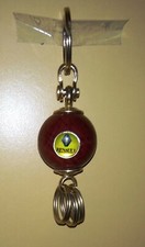 PORTACHIAVI AUTO PORTA CHIAVI RENAULT  IN LEGNO RADICA E METALLO LOGO 3 ANELLI