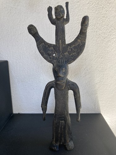 Antica figura antenato bronzo - antenato,