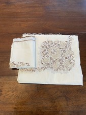 Vintage Embroidered Bedspread