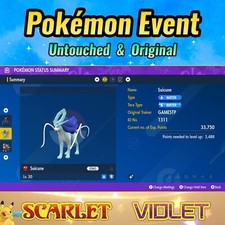✨ Shiny Suicune 💜Evento GAMESTOP 💜 Pokémon Scarlatto e Viola