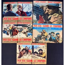 fotobuste PER CHI SUONA LA CAMPANA gary cooper ingrid bergman tamiroff F200