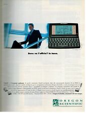 PUBBLICITA' ORIGINALE VINTAGE 2000-OSARI COMPUTER OREGON SCIENTIFIC