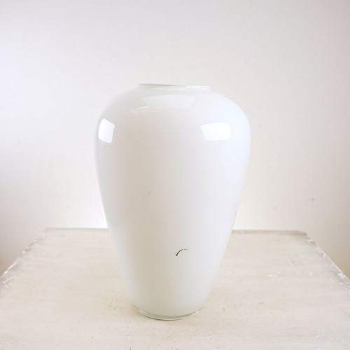 Vaso vetro soffiato opalino - in,