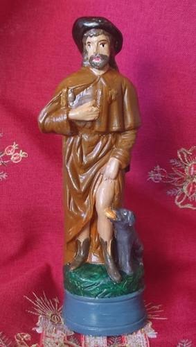 Statue saint roch son chien - saint,