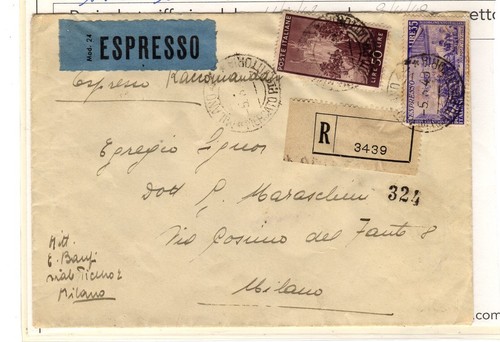 Storia postale lettera