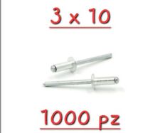 RIVETTI ALLUMINIO 3x10 MM A STRAPPO 1000 PZ RIVETTATRICE Sariv
