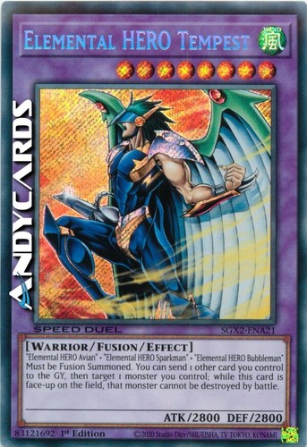 Elemental hero tempest speed - elemental, (speed