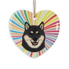 Decorazione A Cuore Shiba Inu