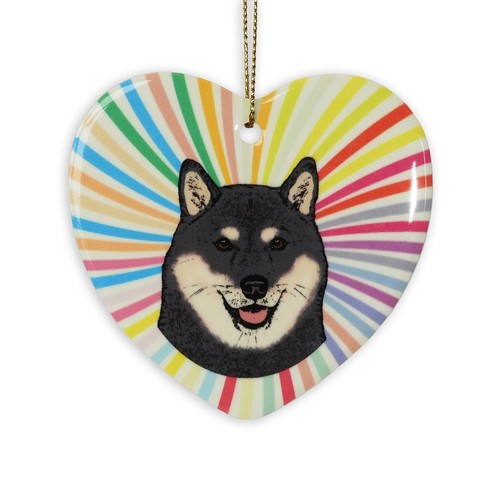 Decorazione cuore shiba - a,