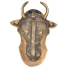 Battiporta in ottone a forma