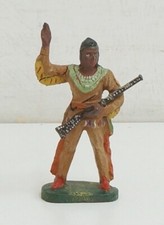 Elastolin – Indiano Winnetou con fucile DANNEGGIATO!!! – Indian Braves Figure...