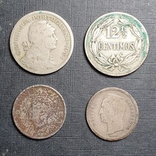 4 Vecchie Monete Straniere