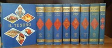 IL TESORO ENCICLOPEDIA PER RAGAZZI 1/8 + INDICI Collezione COMPLETA Utet (1960)