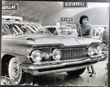 Foto vintage Oldsmobile Salone Auto 1958 Ft 35333 - Stampa 21x27 cm