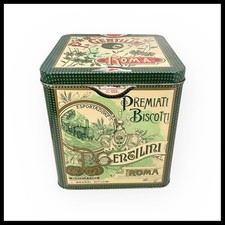 2000ca * Scatola in Latta "Premiati Biscotti Gentilini Roma, Since 1890" (B+)