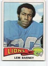 1975 Topps #365 Lem Barney EX