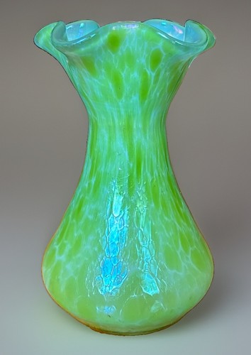 Vaso vetro iridescente art - vaso, in