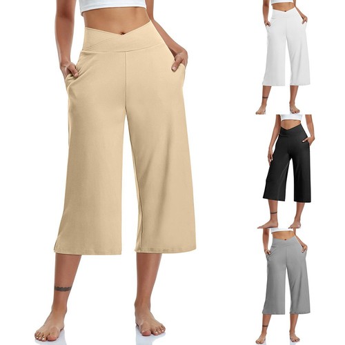 Pantalone vita gamba larga