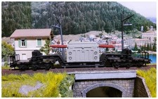 MARKLIN 4617 CARRO SPECIALE PER TRASPORTI PESANTI CON TRASFORMATORE AC H0 (3)