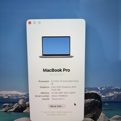 Macbook pro 2019 a2141 - a2141, 16