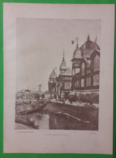 ESPOSIZIONE UNIVERSALE DI PARIGI 1889 - STAMPA PALAZZO CENTRALE delle COLONIE- C