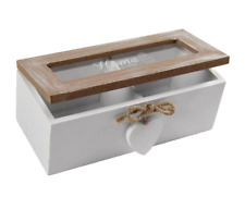 SCATOLA PORTA BUSTINE THE TE TISANE TEA CUORE CIALDE SCATOLINA COFANETTO 18*8*7