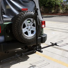 2 Piattaforma Portabici Gancio Portabici Bici Pieghevole e Inclinabile con Perno di Bloccaggio