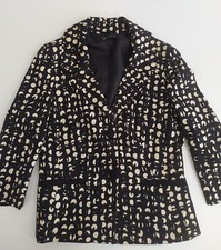 gil CLAUDIA GIL giacca corta in cotone bianco e nero 46