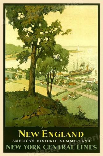 Poster viaggio new england - new,