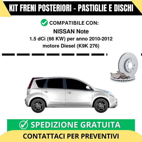 Kit freni posteriori per - kit,