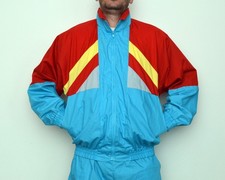 tuta intera uomo color block