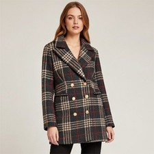 Cappotto donna scozzese doppio