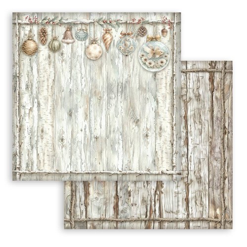 Carta scrap white christmas - white,