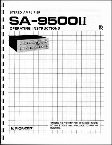 Pioneer 9500ii - pioneer, sa-9500ii