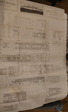 1957_GRANDE POSTER_T/n CONTE GRANDE_PIANO SISTEMAZIONI PASSEGGERI