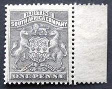 Rhodesia 1892 Un Penny SG 1