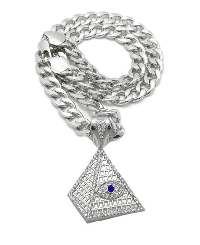 Collana catena cubana - , ciondolo