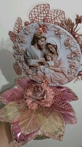 Presepe legno con dipinto - con, a