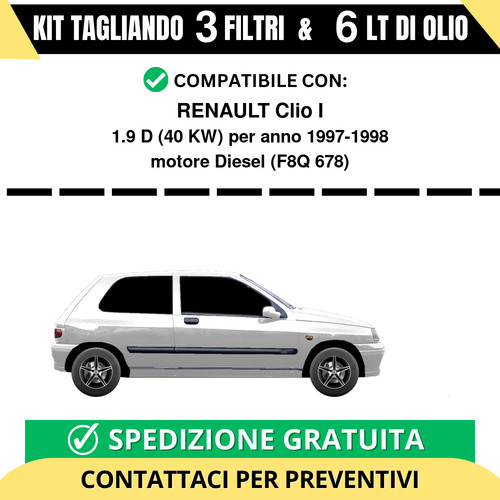 Tagliando per renault clio - renault,