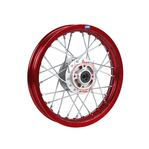Cerchio alluminio rosso - cerchio,
