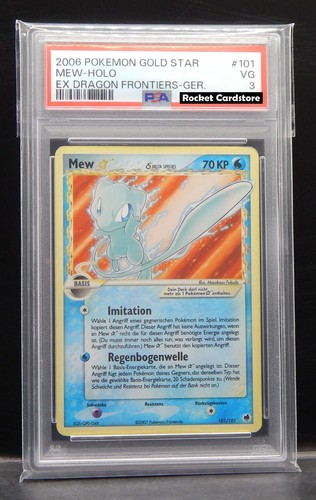 Pokemon mew gold star - gold, holo