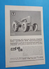 PUBBLICITA'  1954 TRATTRICE TRATTORE OTO MELARA FRIZIONI C25- C40-C18